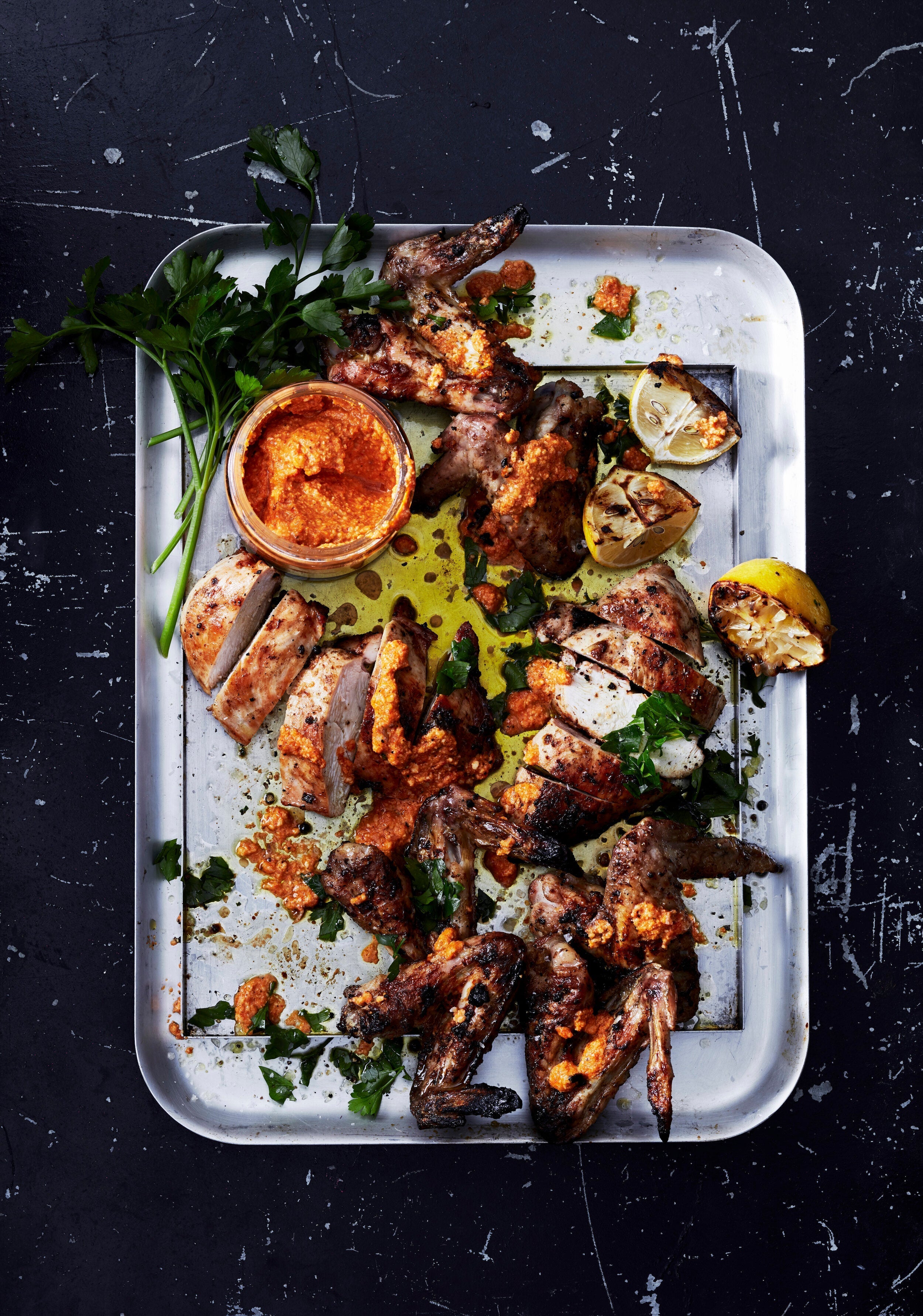BBQ Chicken with Romesco Sauce