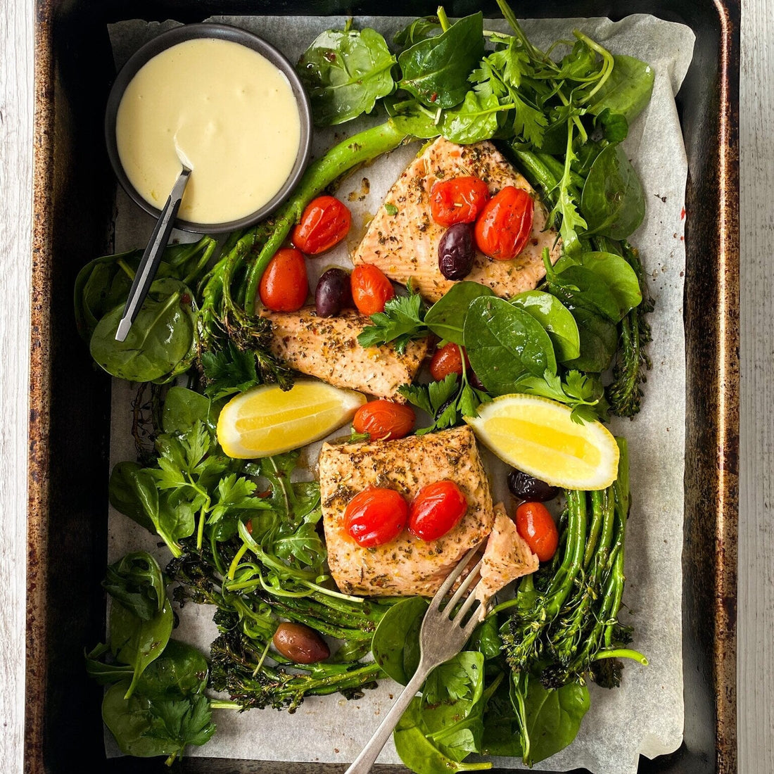 Mediterranean Tray Roast Salmon