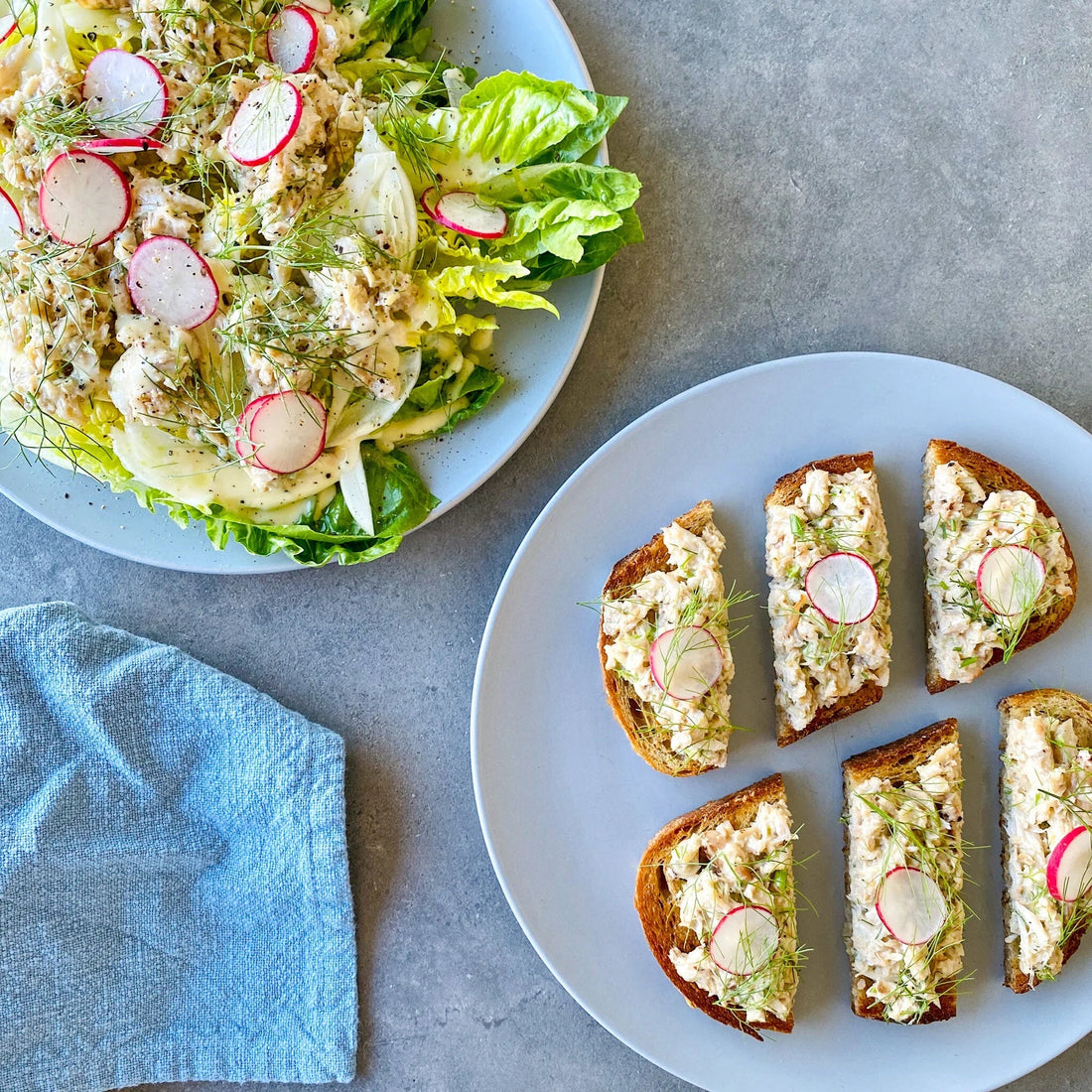 Crab Salad and Toast