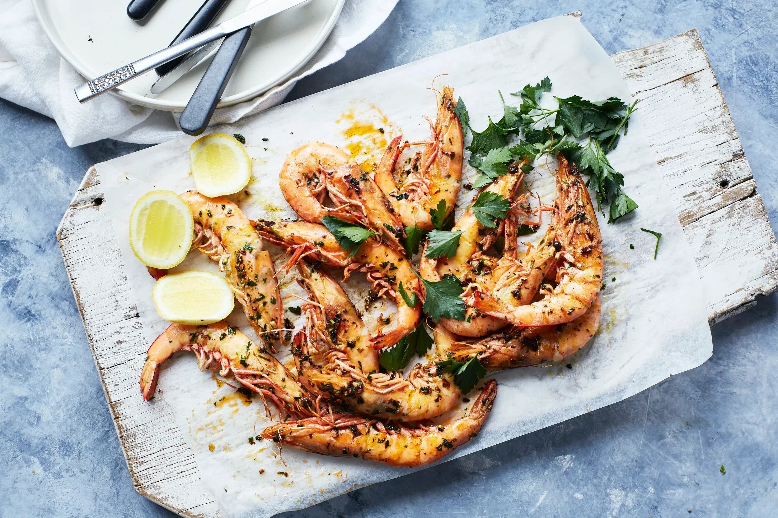BBQ MSC Banana Prawns with Herb Mayo