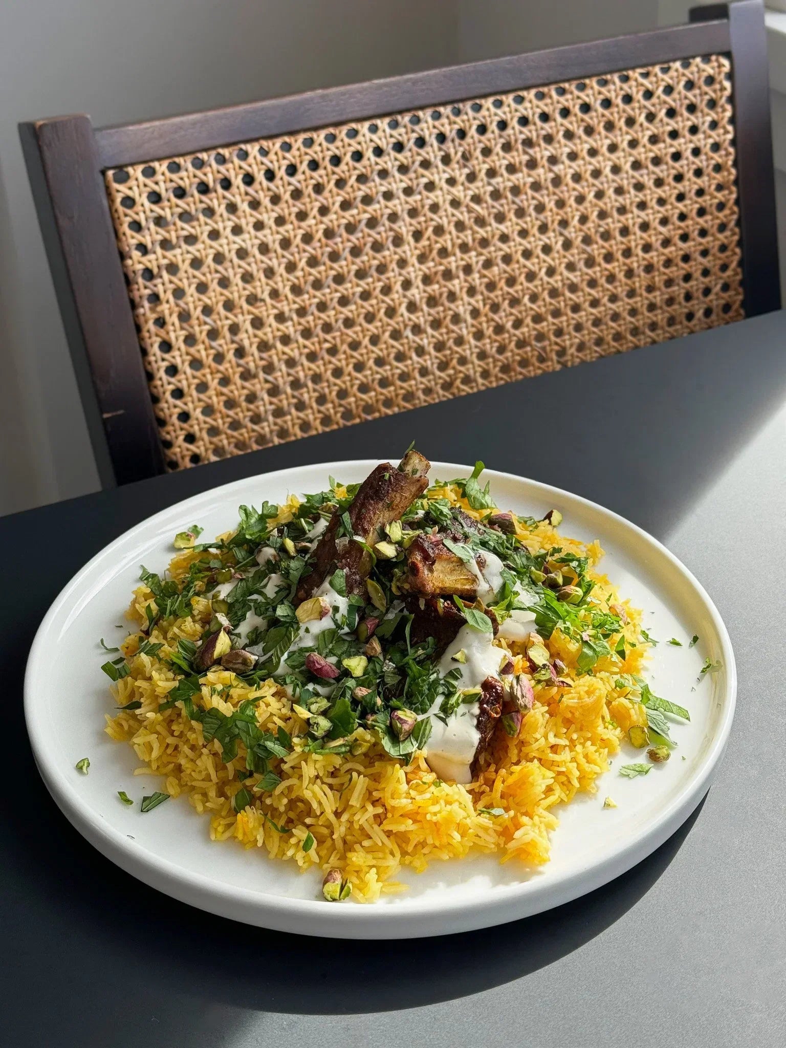 Nutritionist Brooke Kelly's Moroccan Lamb Chops with Saffron Rice