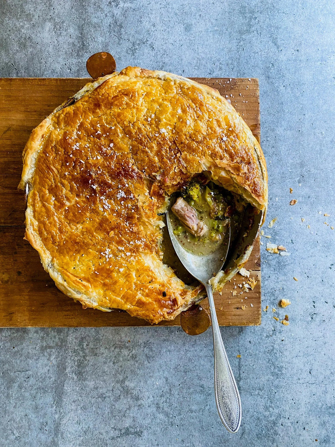 Chicken, Pancetta & Broccoli Pie
