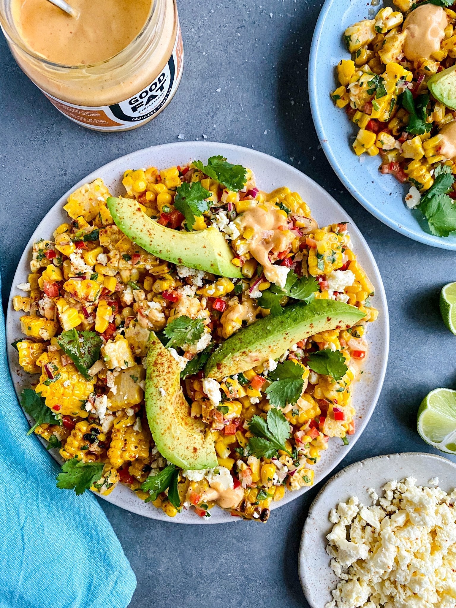 Spicy Mexican Corn + Avo Salad