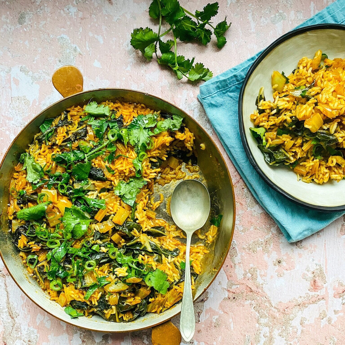 Moroccan Silverbeet Rice