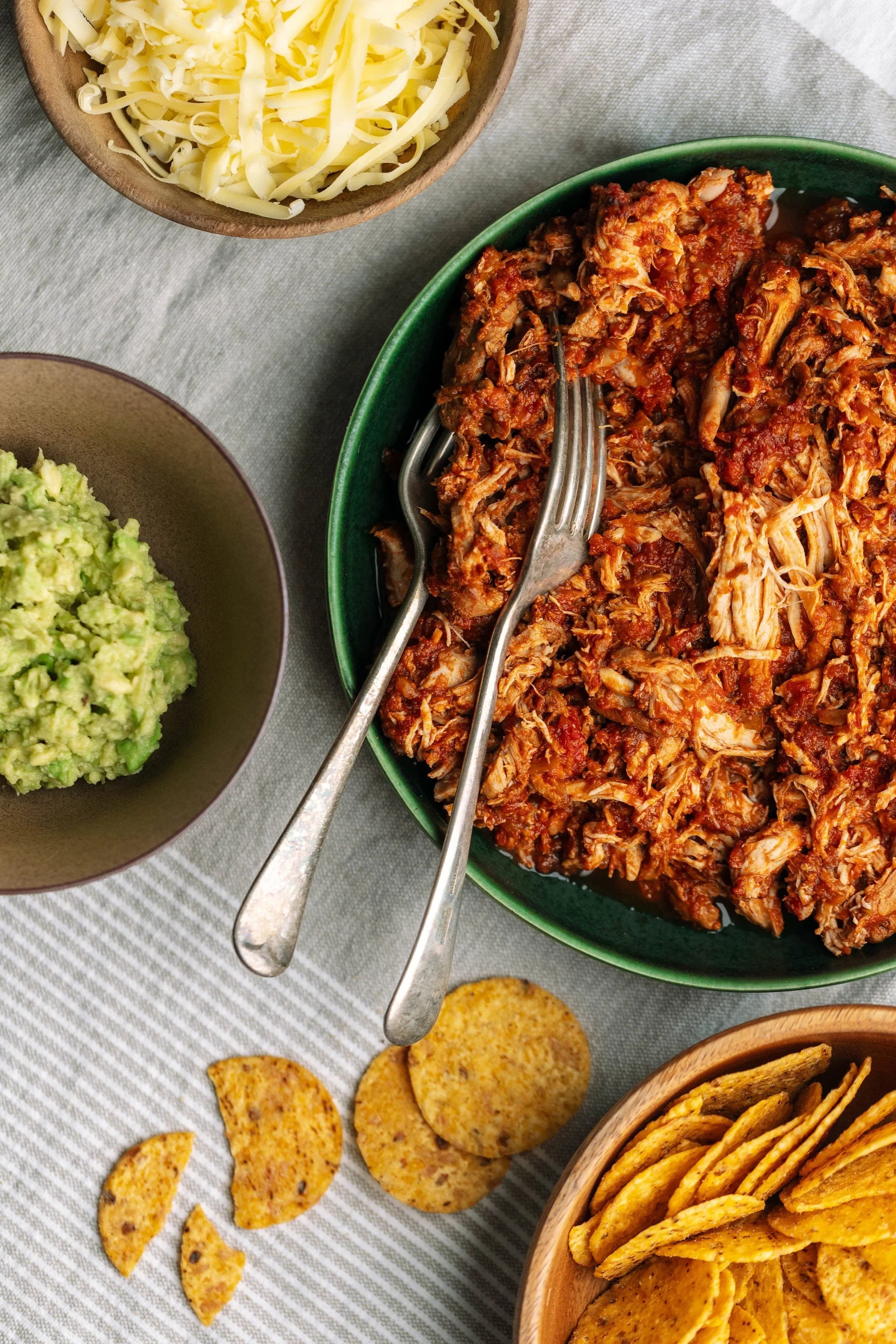 Boob to Food's Slow Cooked Mexican Shredded Chicken