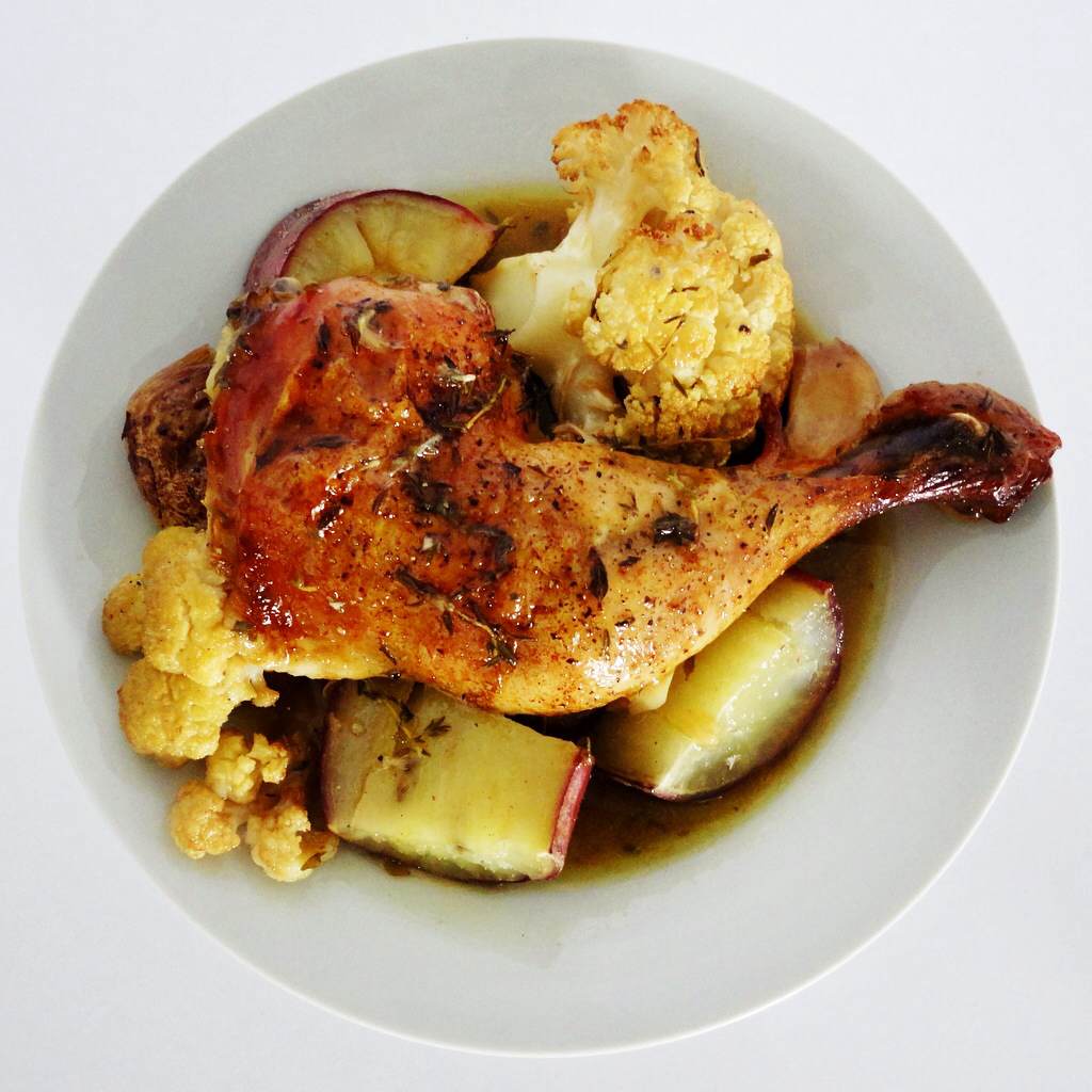 Slow Roasted Garlic and Lemon Chicken