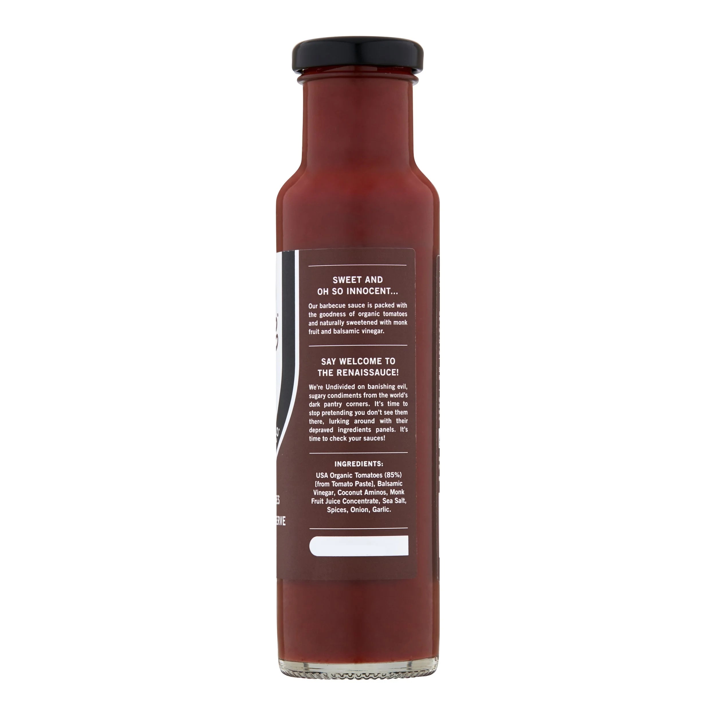GOOD Sauce BBQ 270g bottle, side of pack