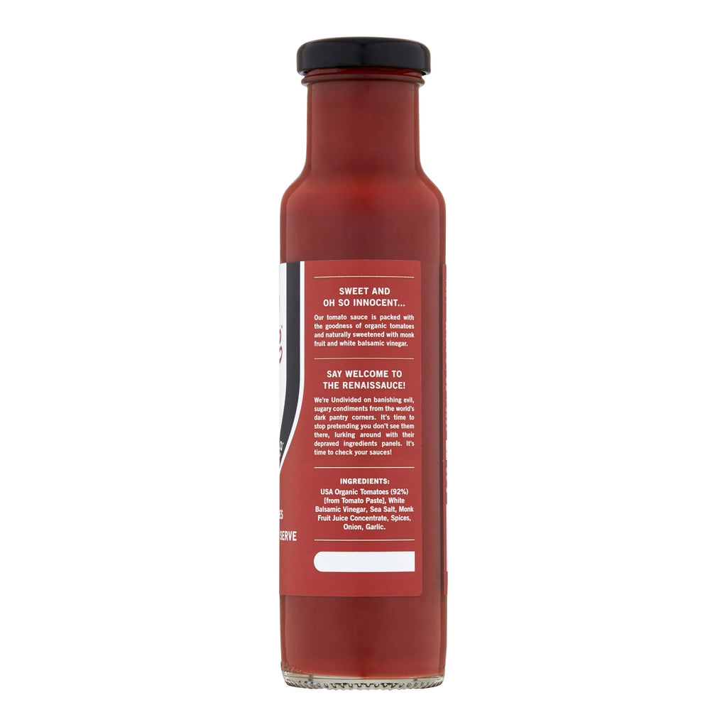 GOOD Sauce Tomato Ketchup 270g bottle, side of pack