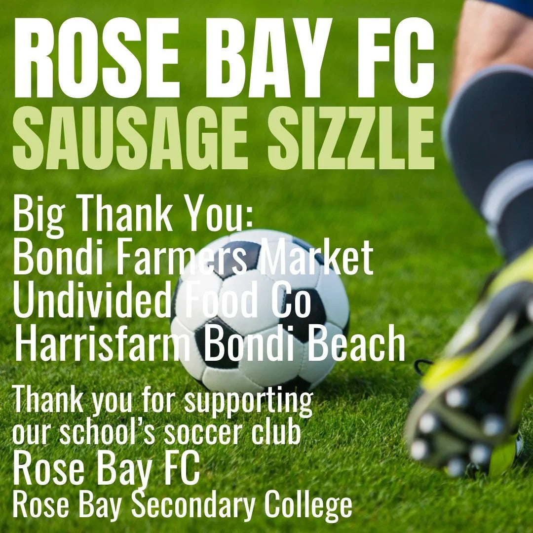 Grass roots community fundraising supported by Undivided Food Co.